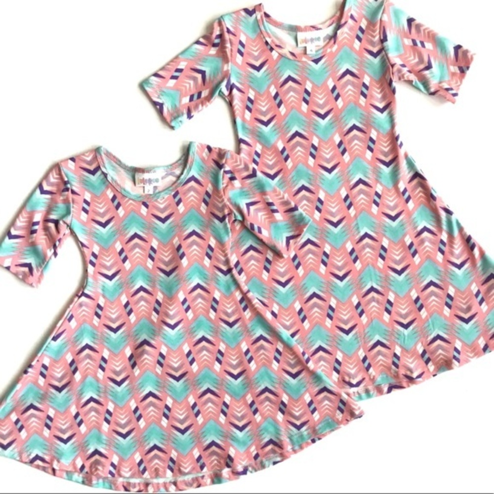 Dress Kid’s LuLaRoe Adeline Sz 2 Fits 2T-4T New With Tags!